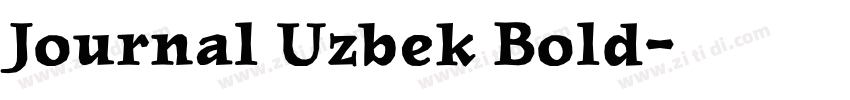 Journal Uzbek Bold字体转换